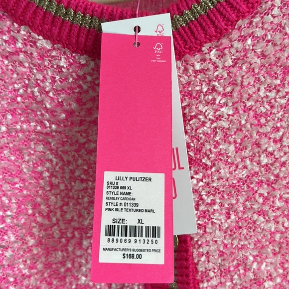 Women's Pink Tweed Jacket - Picture 8 of 8